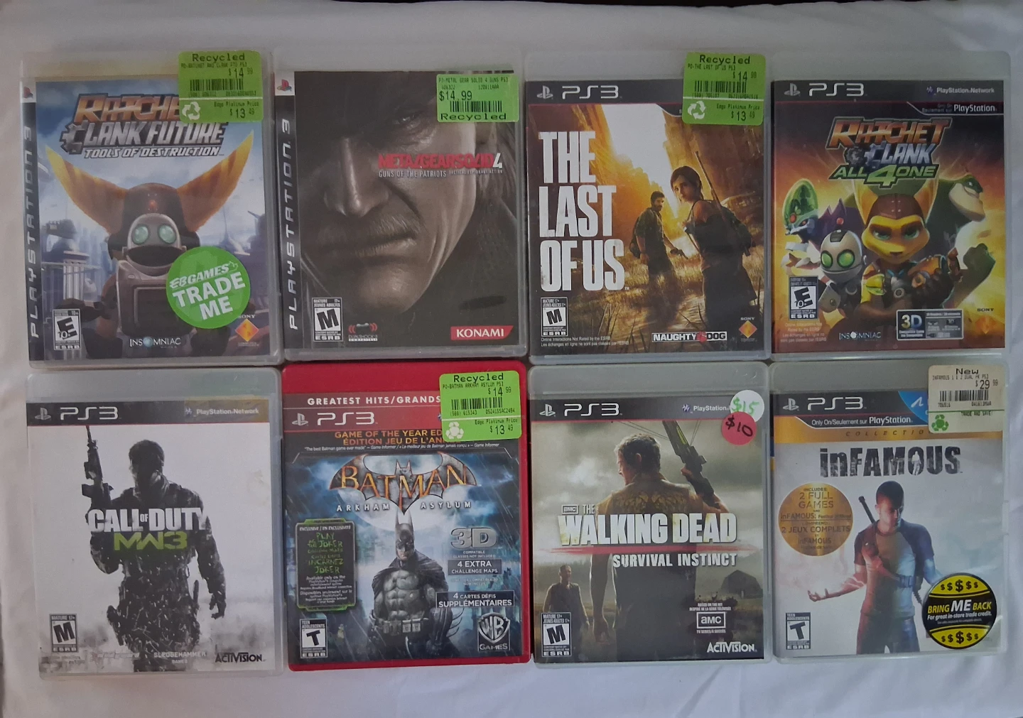 PlayStation 3 Video Games Bundle (16 Discs)