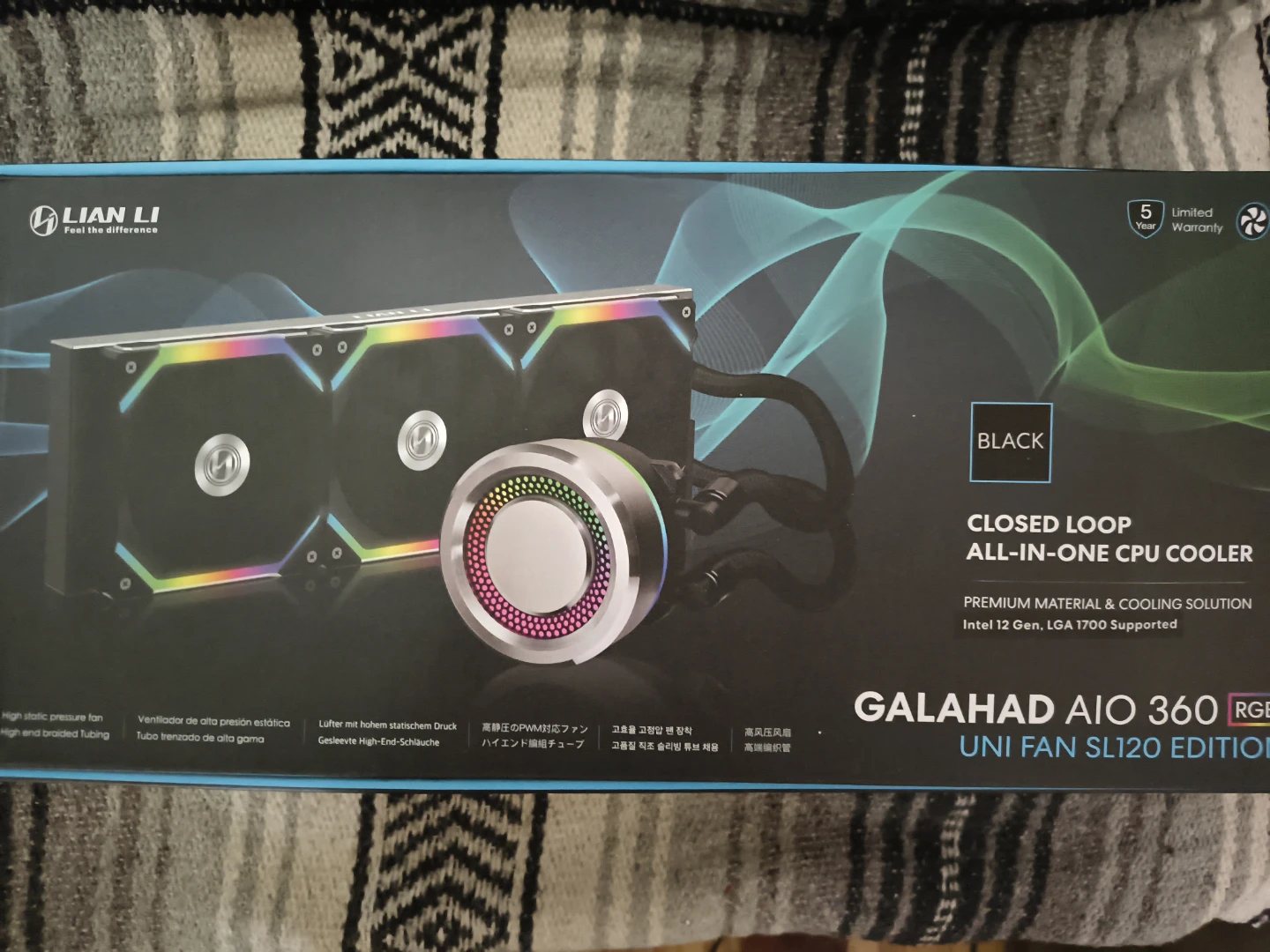 Lian Li Galahad AIO 360 RGB Uni Fan SL120 Edition CPU Cooler
