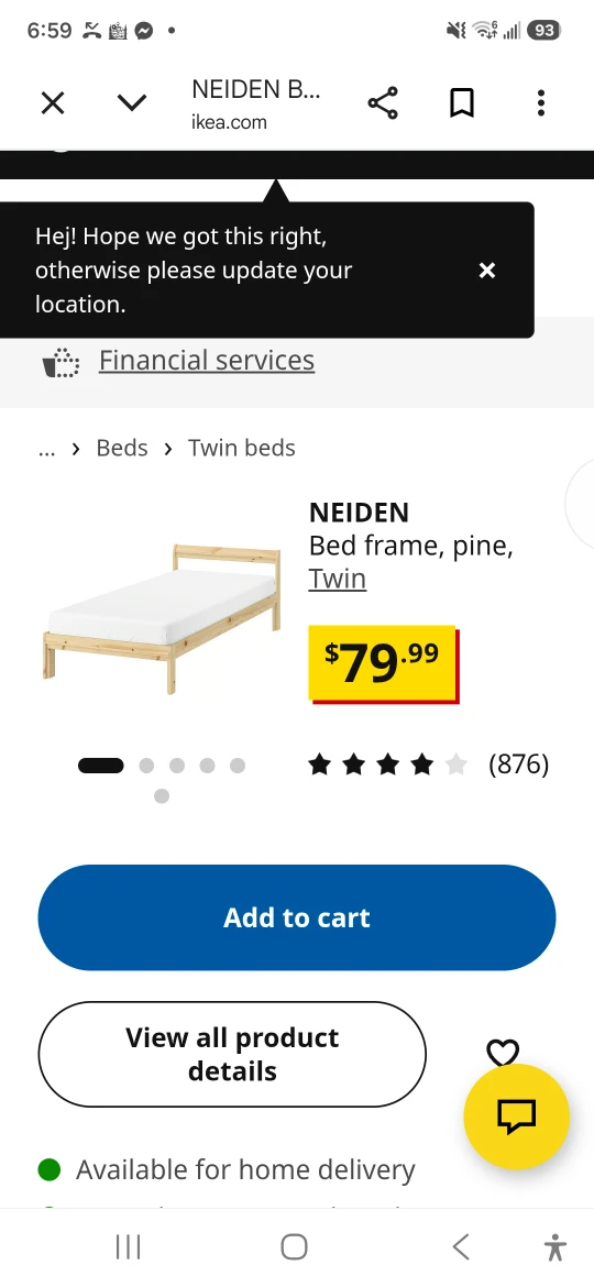 IKEA Twin Bed Frame/ Matress