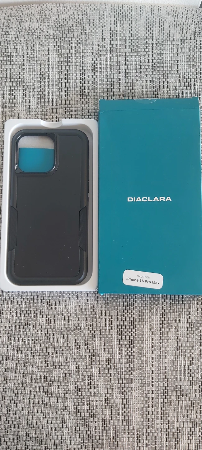 DIACLARA Phone Case for iPhone 15 Pro Max - Black