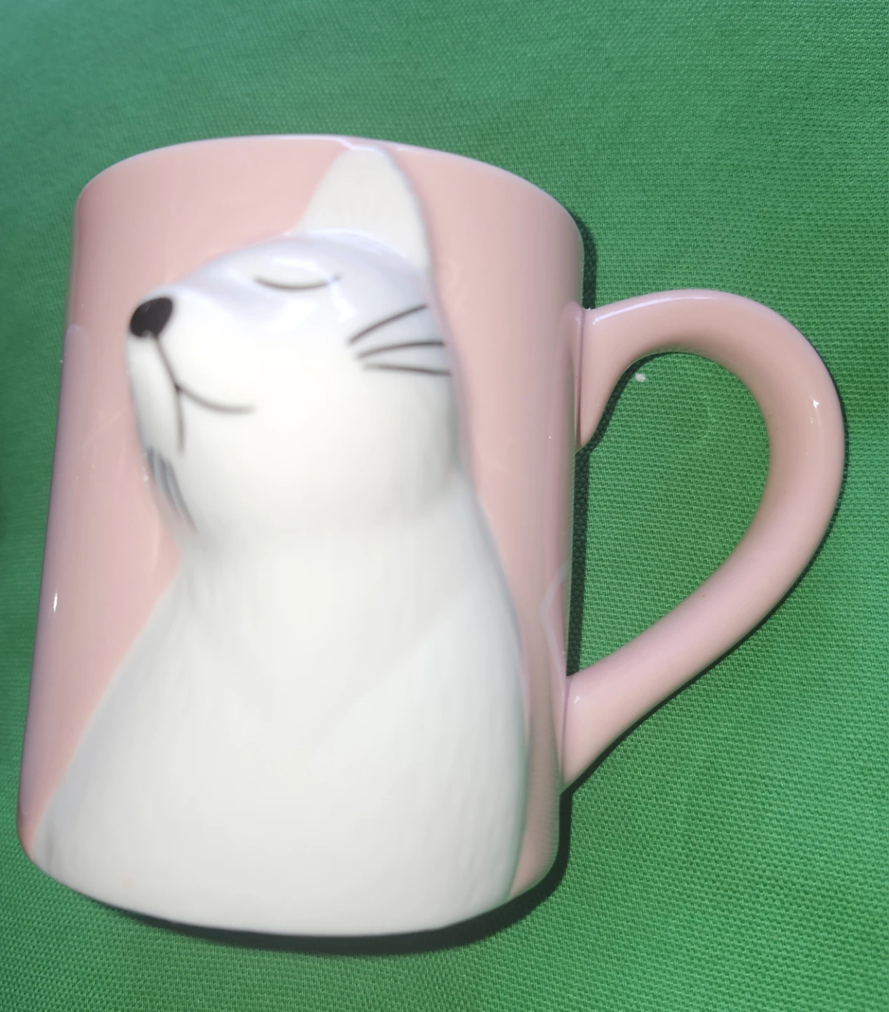 Pair of Cat Mugs - Pink and Blue - photo 2