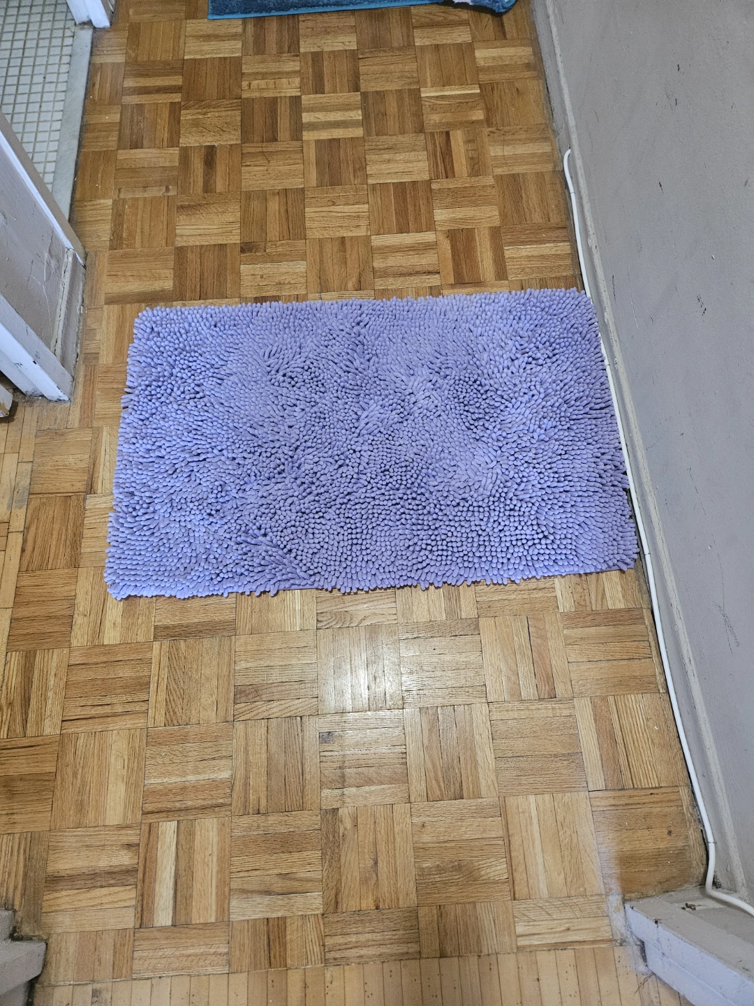 Purple Shaggy Bath Mat - photo 3