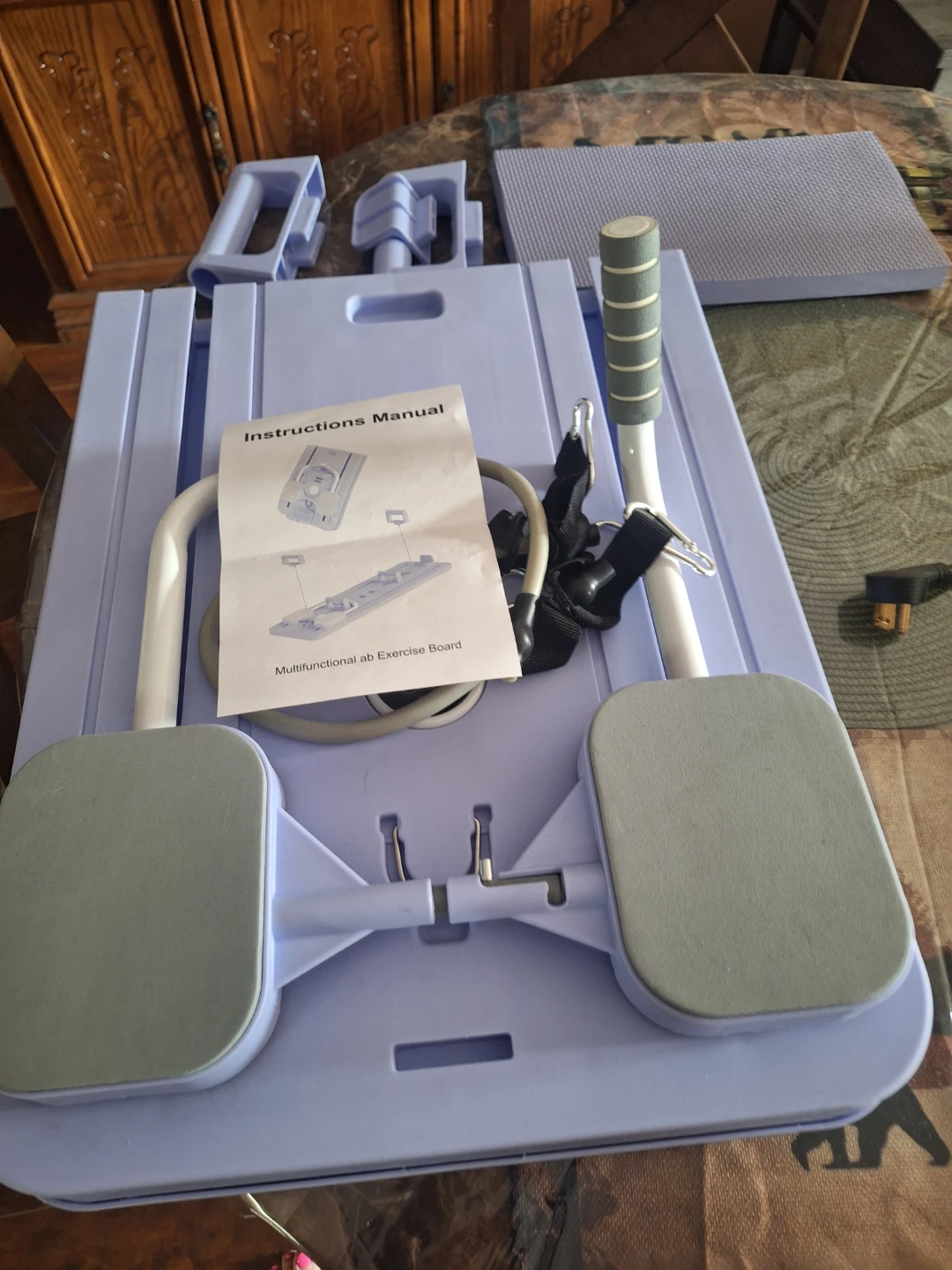 Multifunctional Ab Exercise Board with Resistance Bands - photo 2
