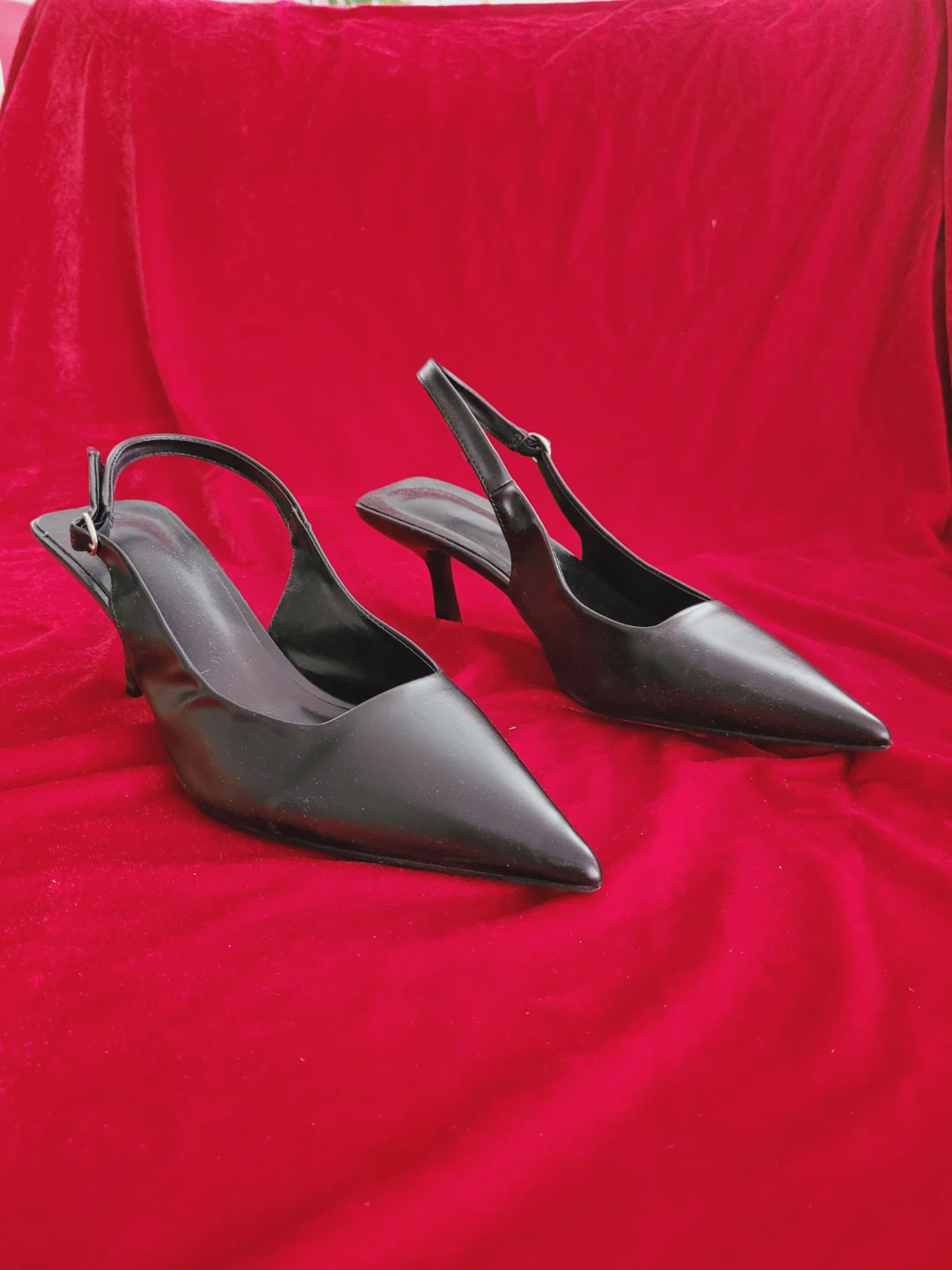 Black Slingback Heels