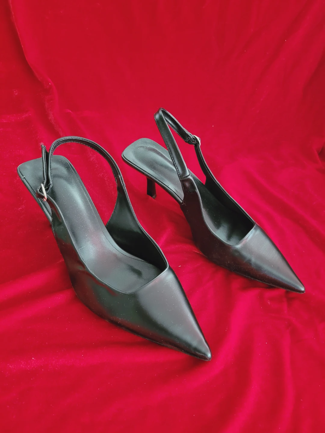 Black Slingback Heels - photo 3