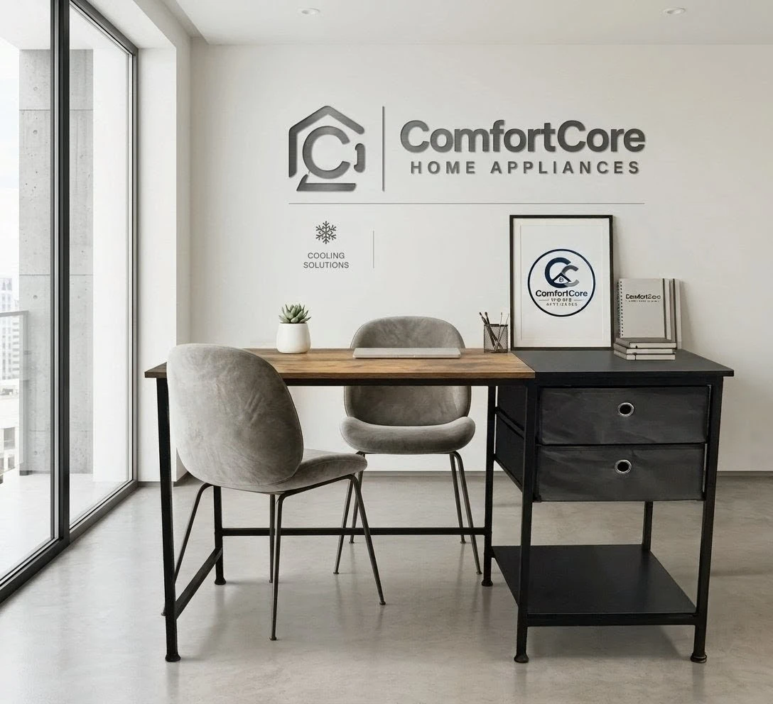 Desk and chairs