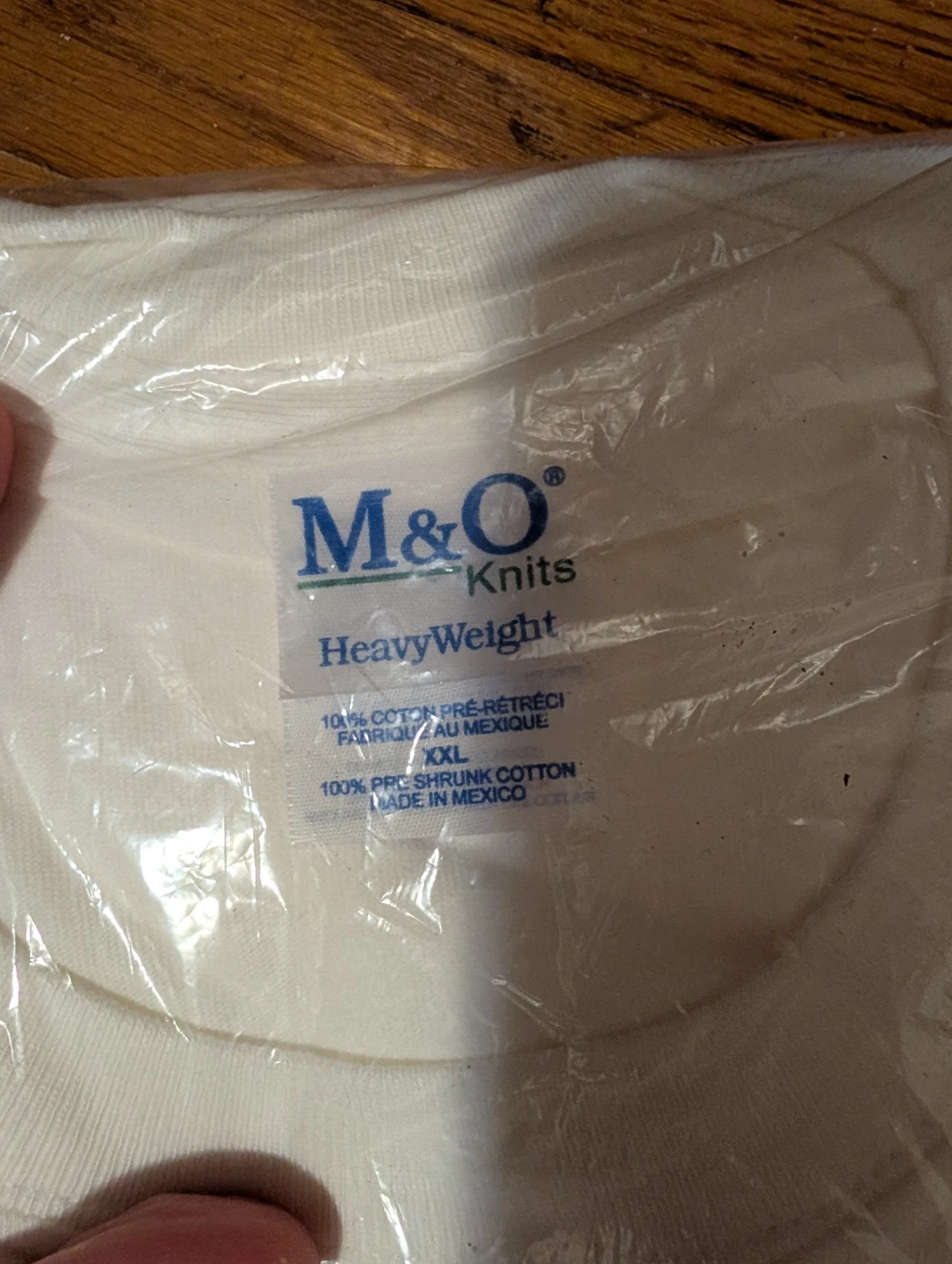 M&O Knits HeavyWeight White T-Shirt XXL - photo 3