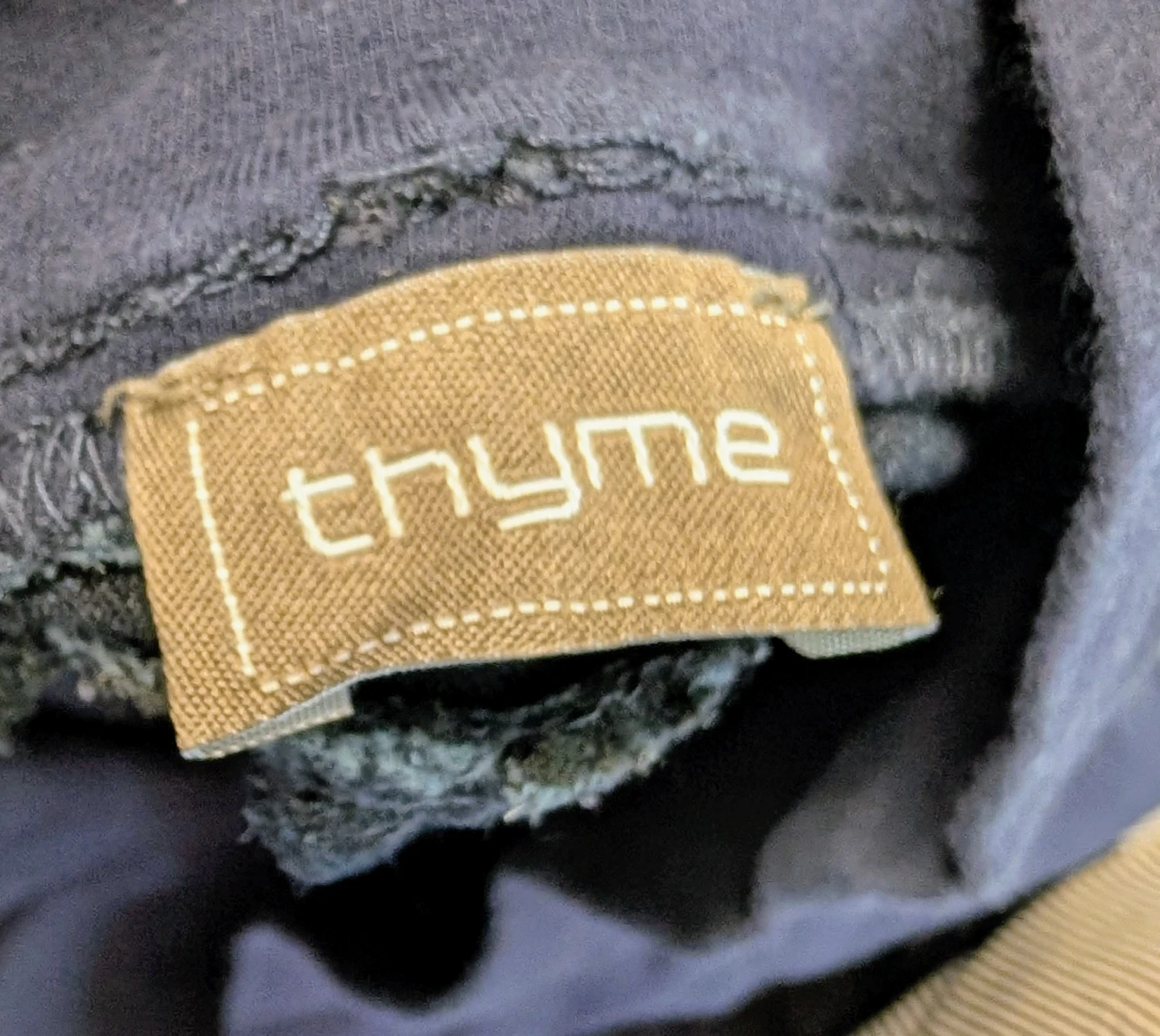 Thyme Maternity Jeans Dark Wash Moto Style - Size X- Small - photo 3