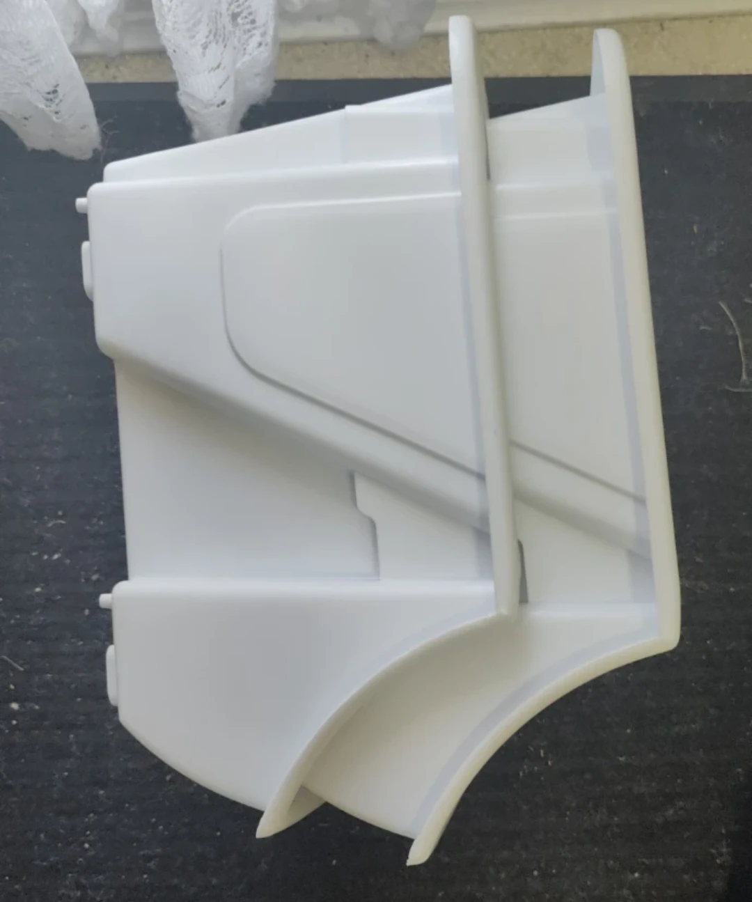 White Plastic Storage Bins (Set of 2) - photo 2