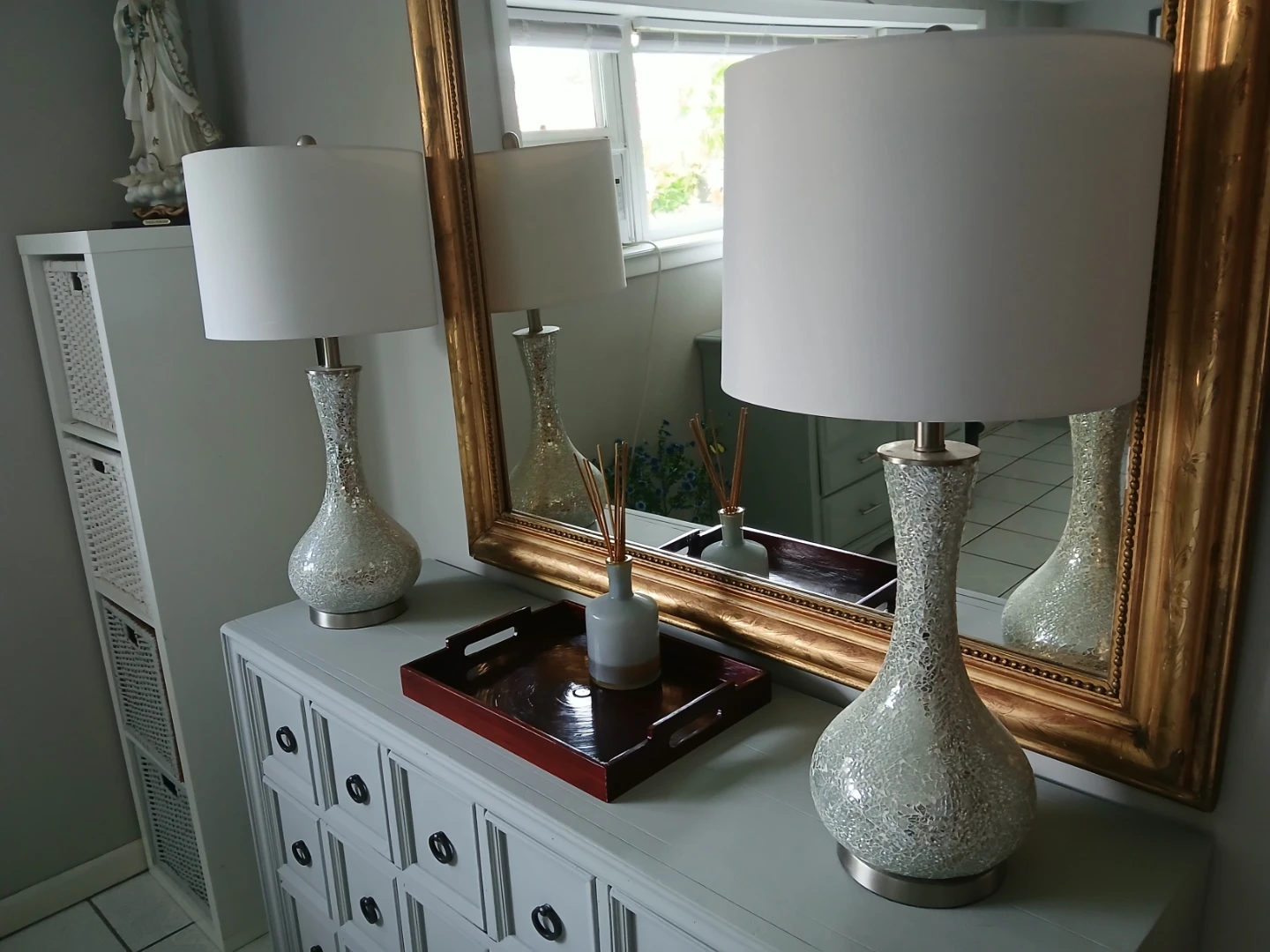 Mirror Mosaic Table Lamp set of two - photo 3