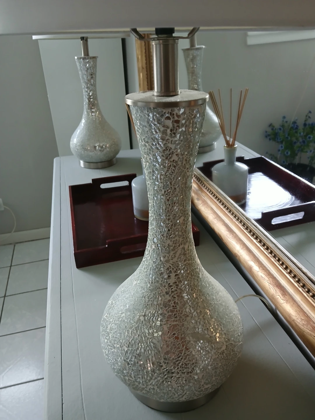 Mirror Mosaic Table Lamp set of two - photo 4