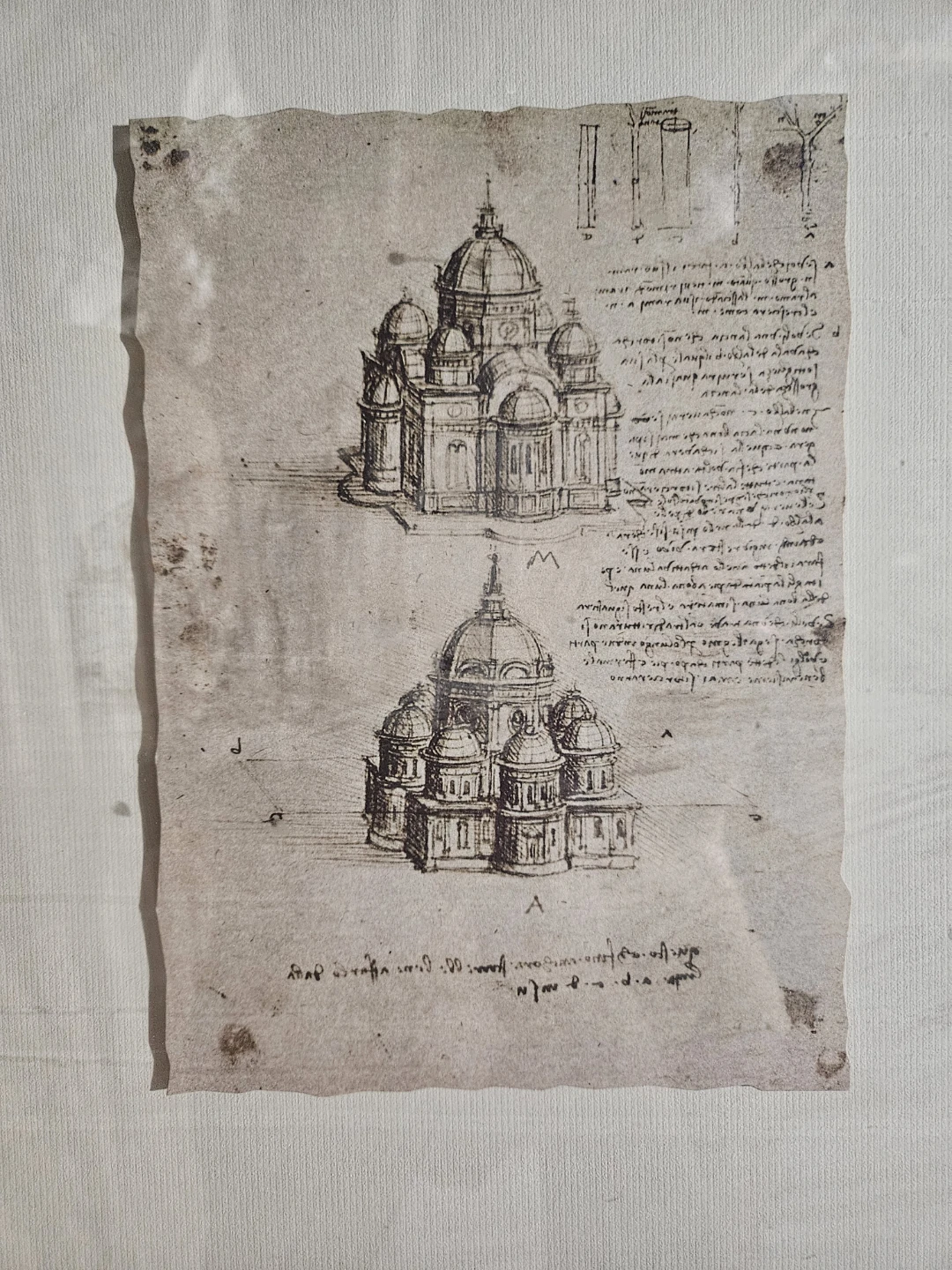 Vintage Framed IKEA OLUNDA Leonardo DaVinci Sketches - photo 3