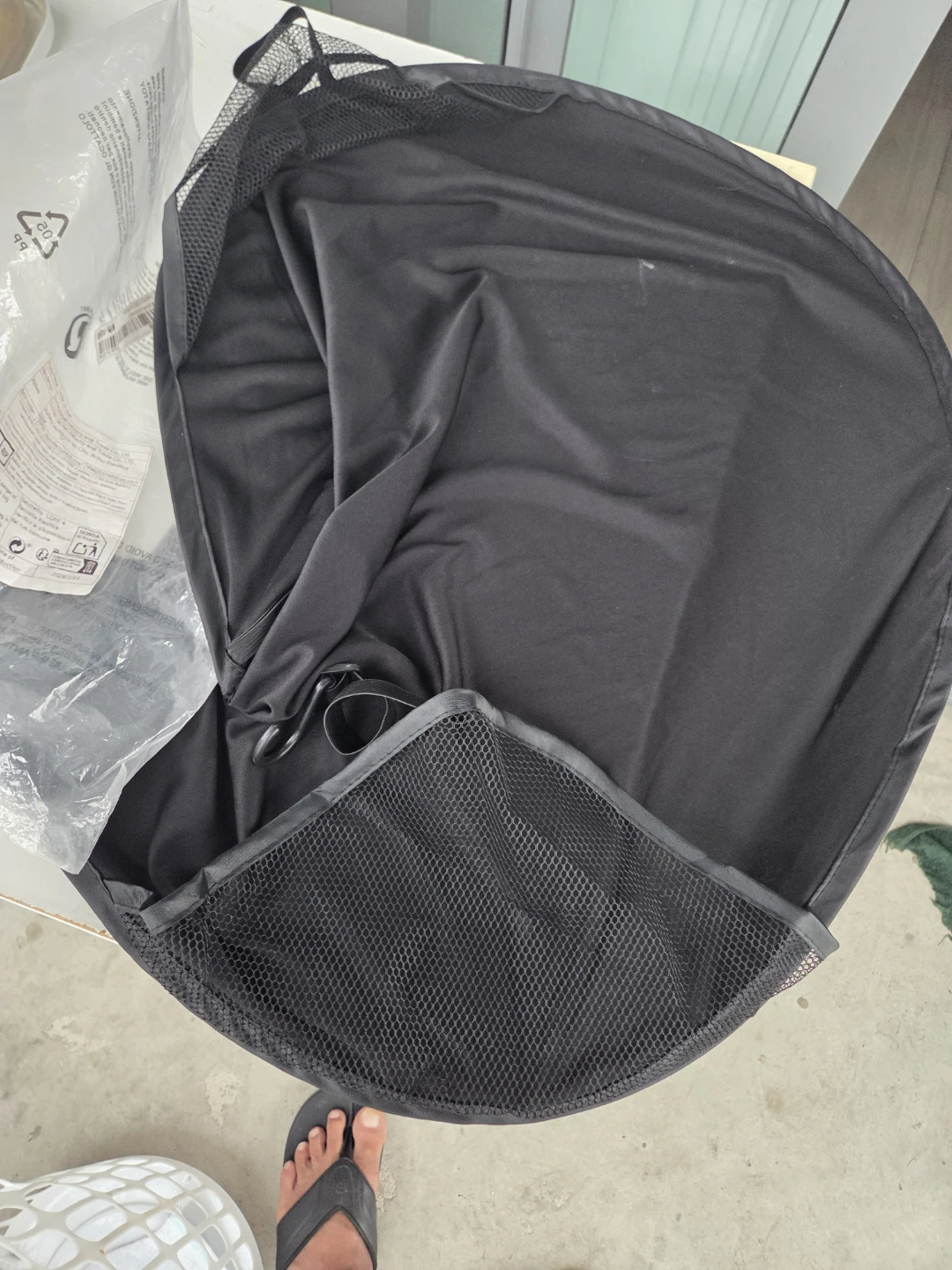 Black Stroller Sun Cover