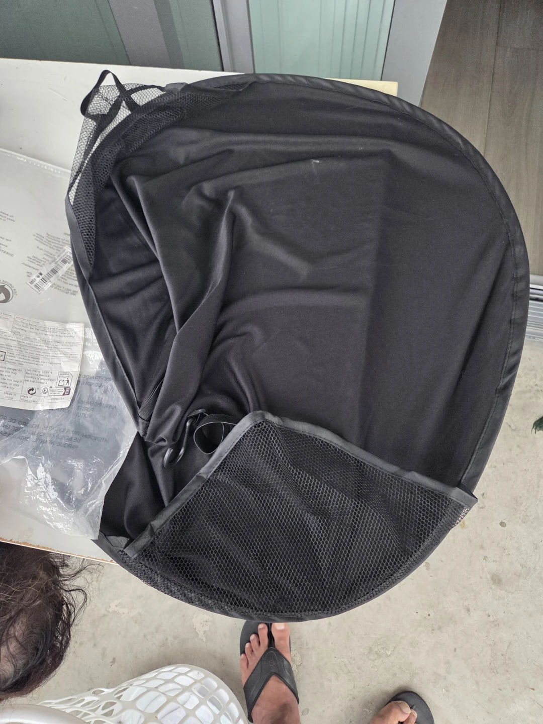 Black Stroller Sun Cover - photo 5
