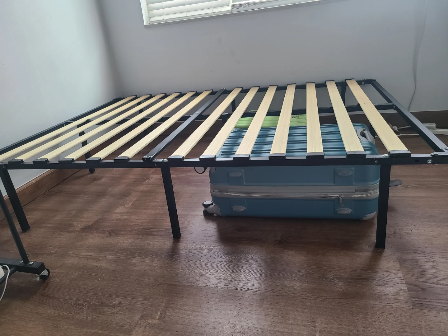 Full  Size Metal Bed Frame and Wooden Slates - photo 2