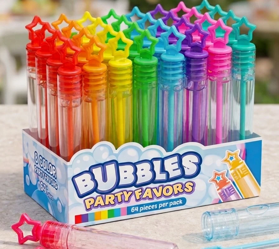Bubble Party Favors - 64 Pieces No Liquid New in a pack