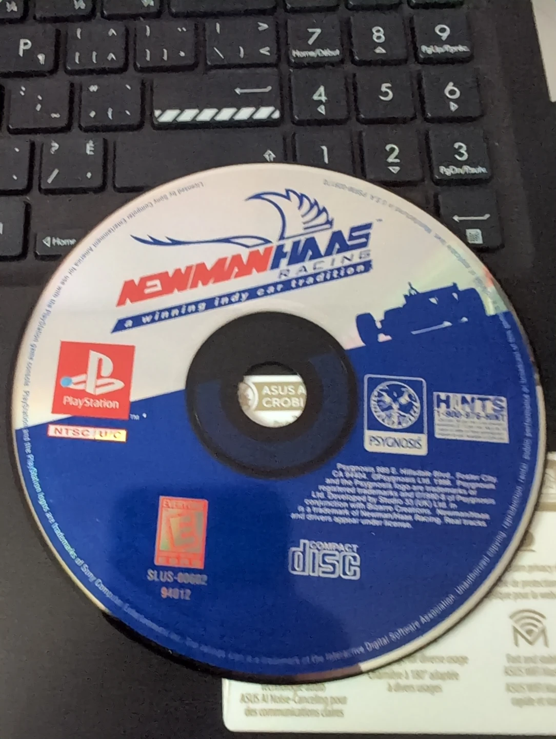 Newman/Haas Racing PlayStation Game