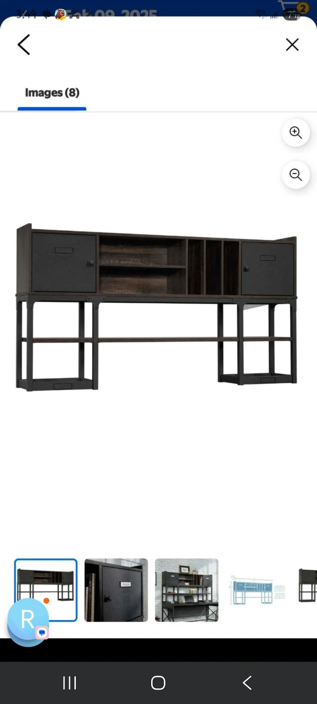 Sauder Foundry Desk with Hutch + additional L-Shaoed  Piece