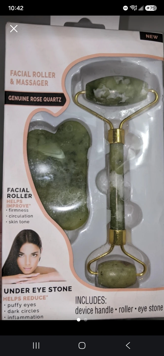 Jade Facial Roller and Gua Sha Set - photo 4