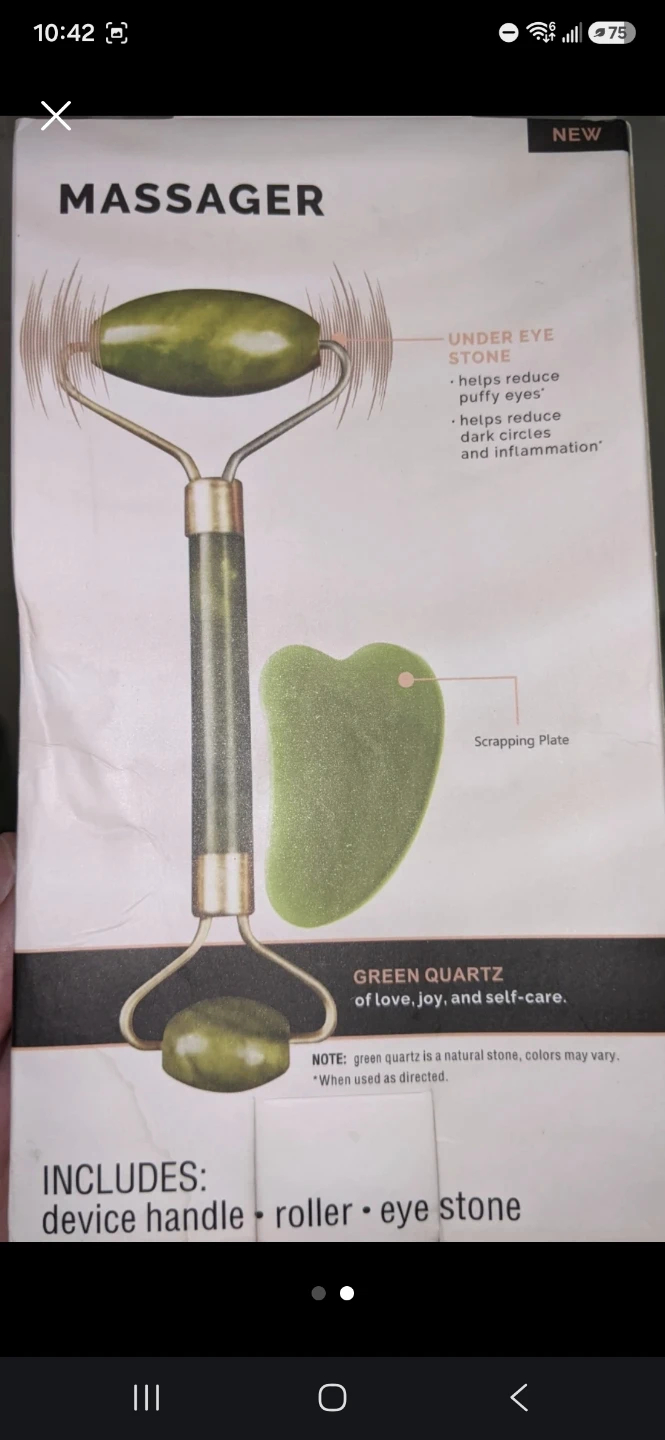 Jade Facial Roller and Gua Sha Set - photo 5