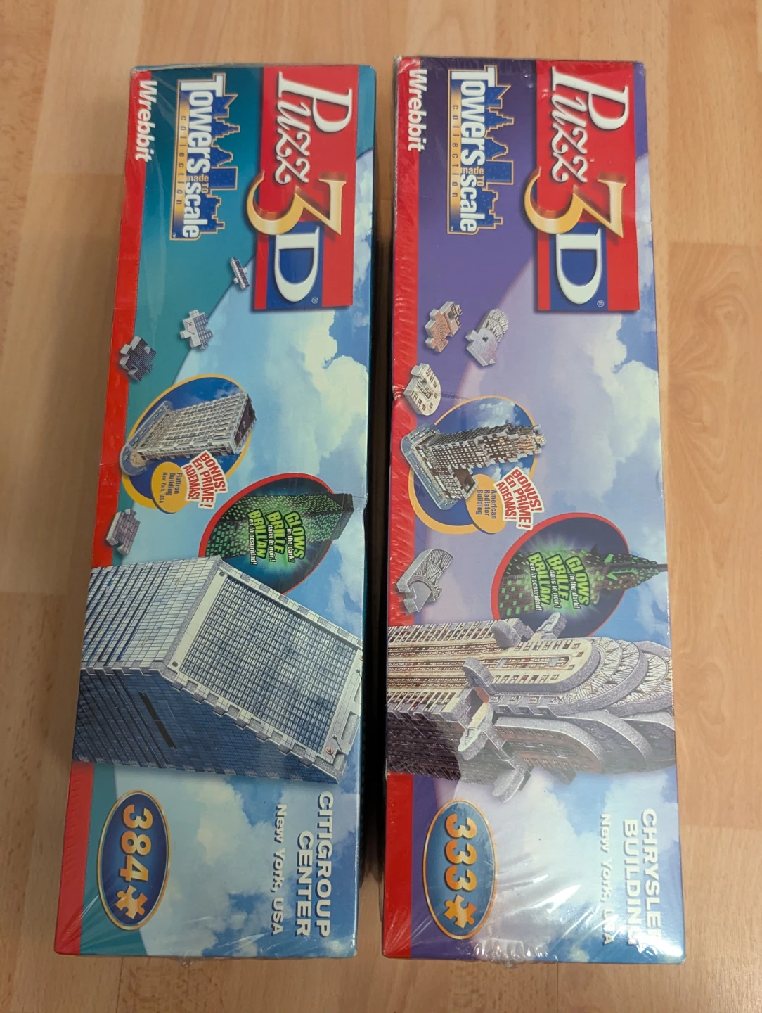 $75 ea - Retired Sealed set of two Wrebbit architecture puzzles - photo 2