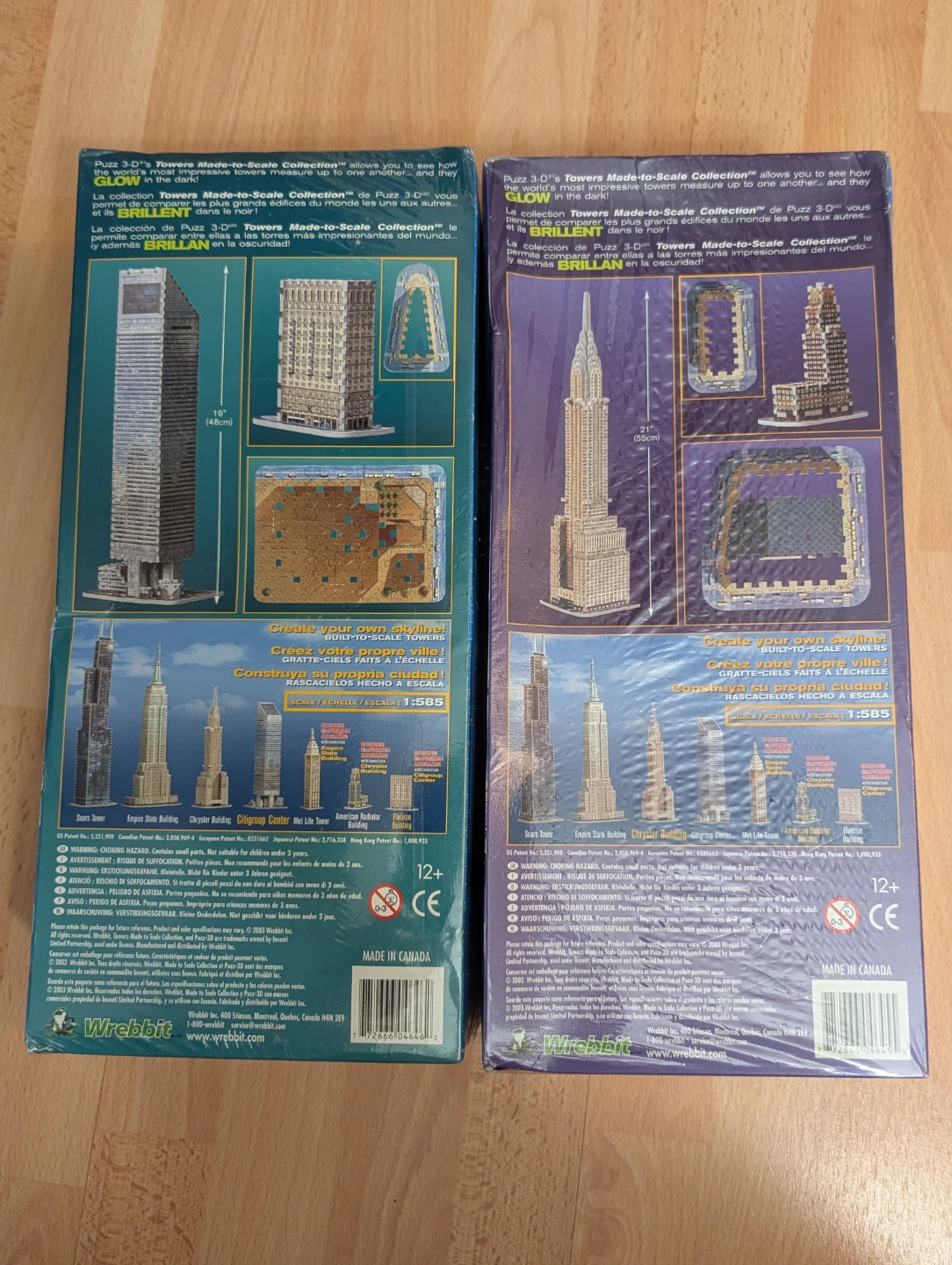 $75 ea - Retired Sealed set of two Wrebbit architecture puzzles - photo 3