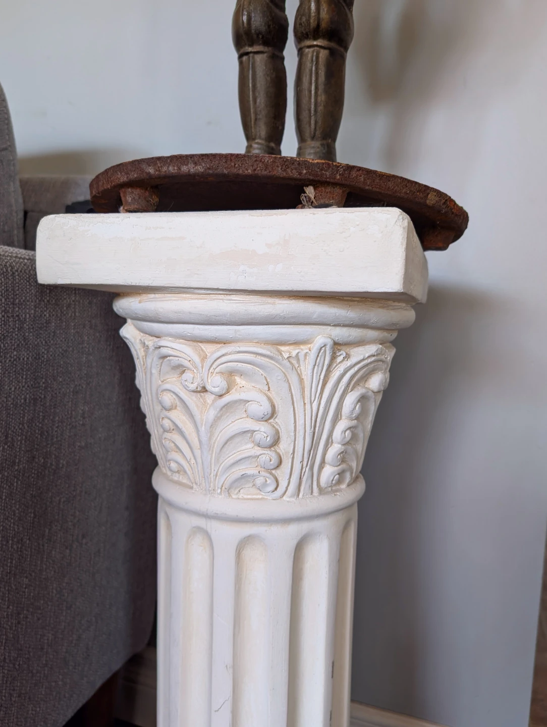 Beautiful Vintage Classical Plaster Pedestal Column - photo 2
