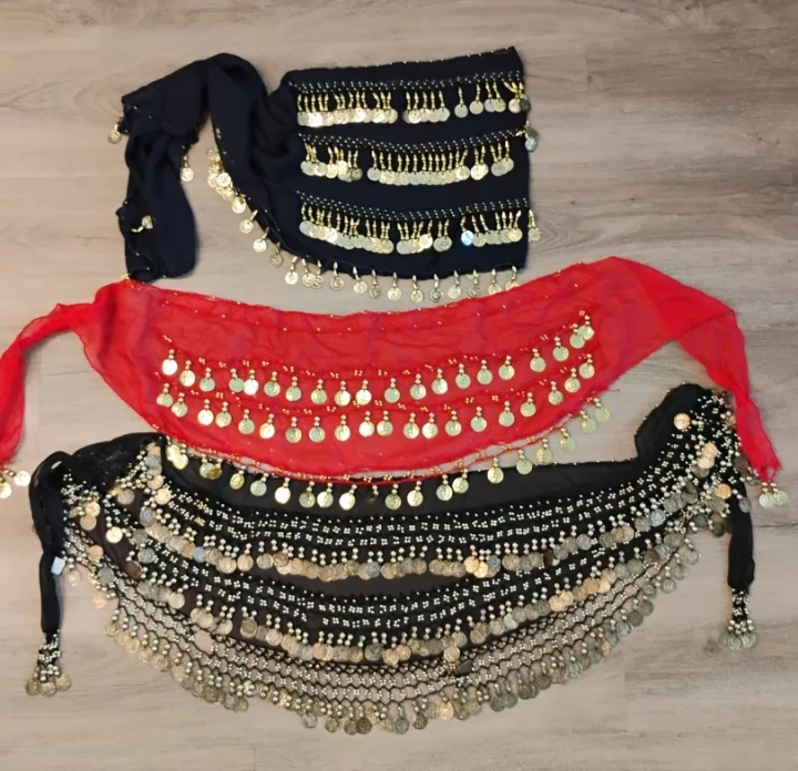 Belly Dance Hip Scarves with Coins - photo 3