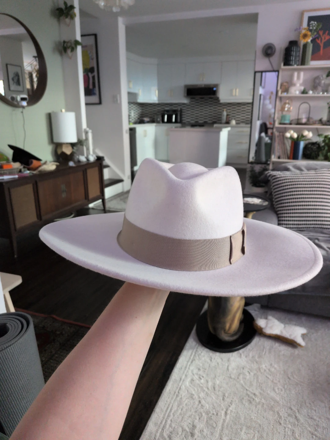 Brixton Joanna Felt wool Hat - Bone/Khaki