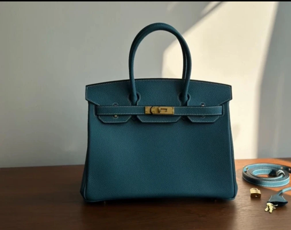 Hermès Birkin Bag Teal Leather Gold Hardware - photo 3