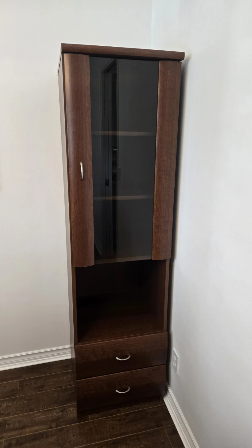 2 Buffet with Glass Door and Drawers