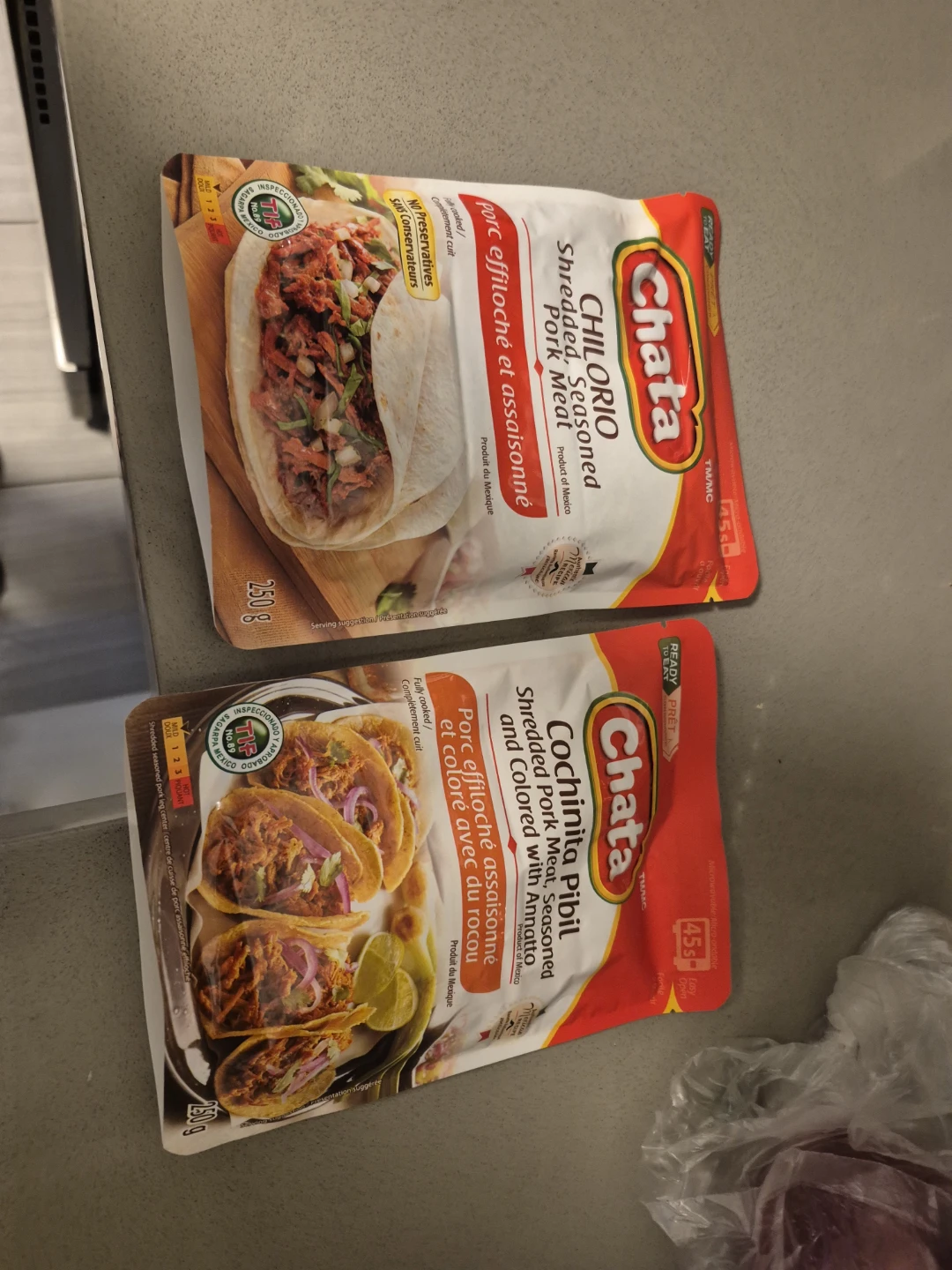 Chata Chiliorio & Cochinita Pibil Shredded Pork Meat (250g each)