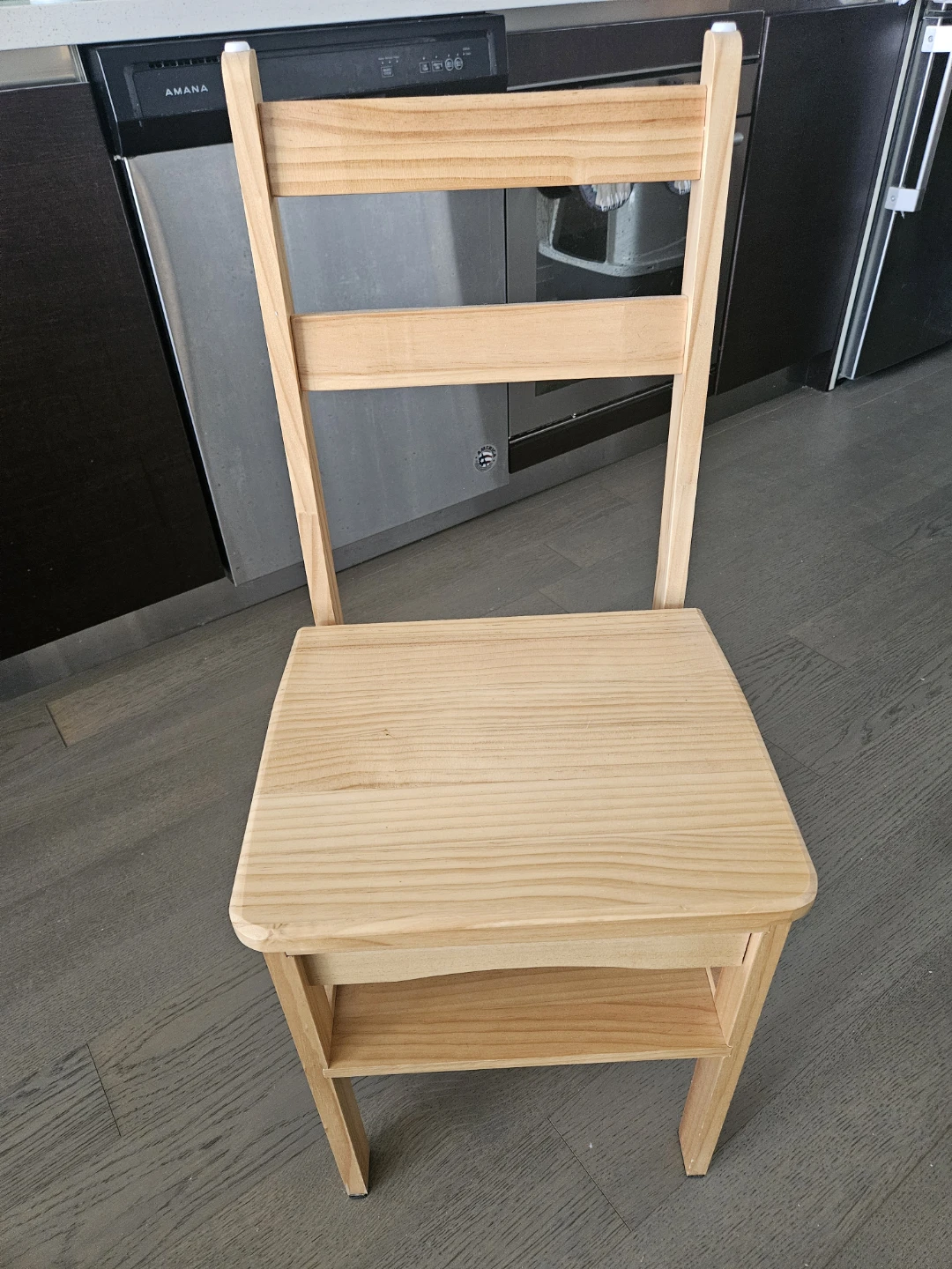 Wooden Step Stool Chair