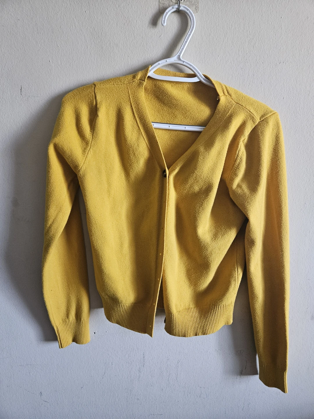 Yellow Cardigan Sweater