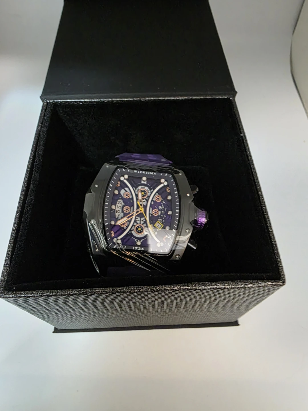 IceTime #14 Automatic Skeleton Watch .10 CT Diamond