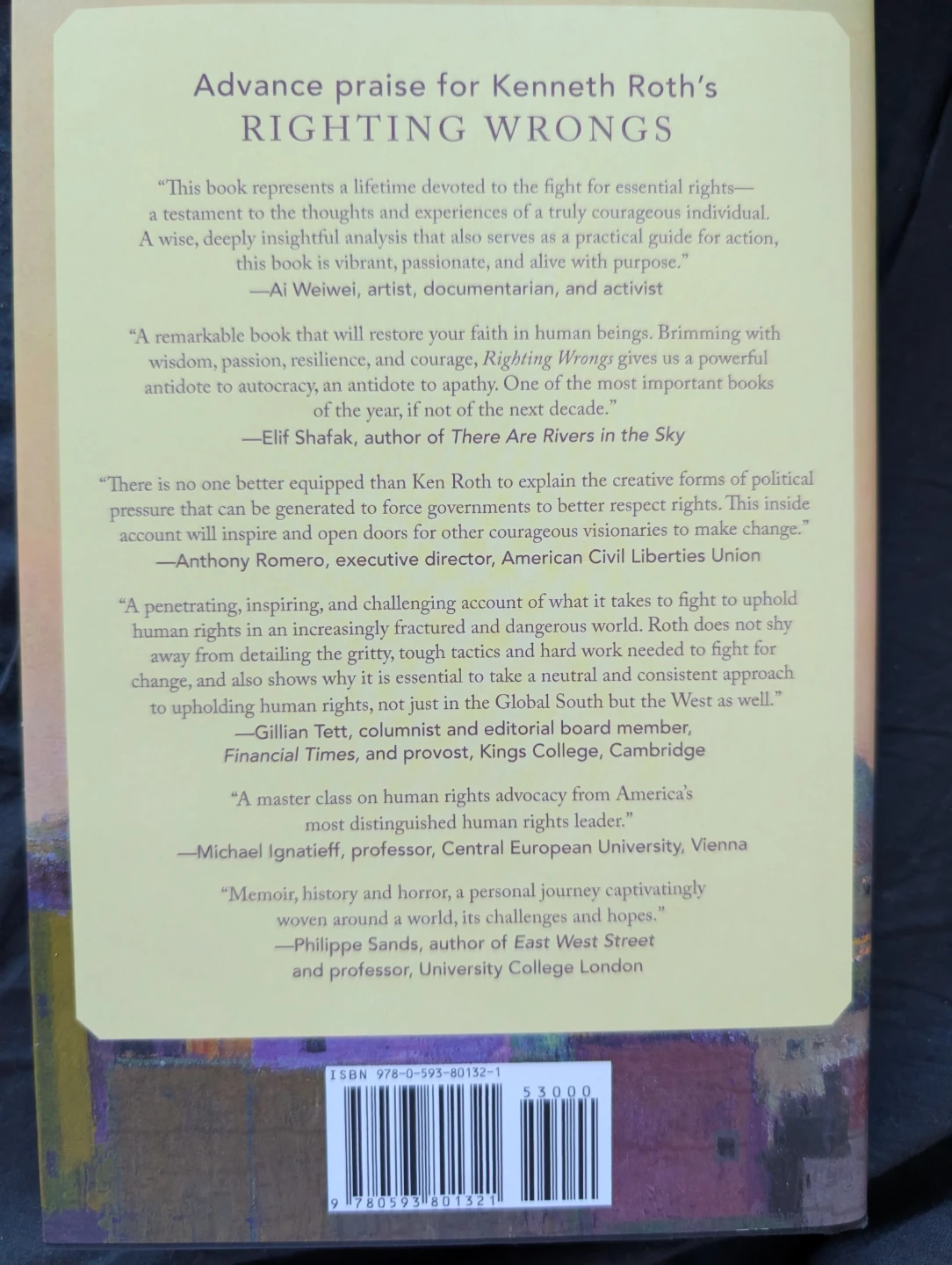 Righting Wrongs by Kenneth Roth Hardcover Book - photo 2