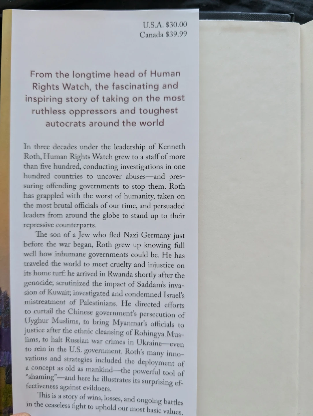 Righting Wrongs by Kenneth Roth Hardcover Book - photo 3