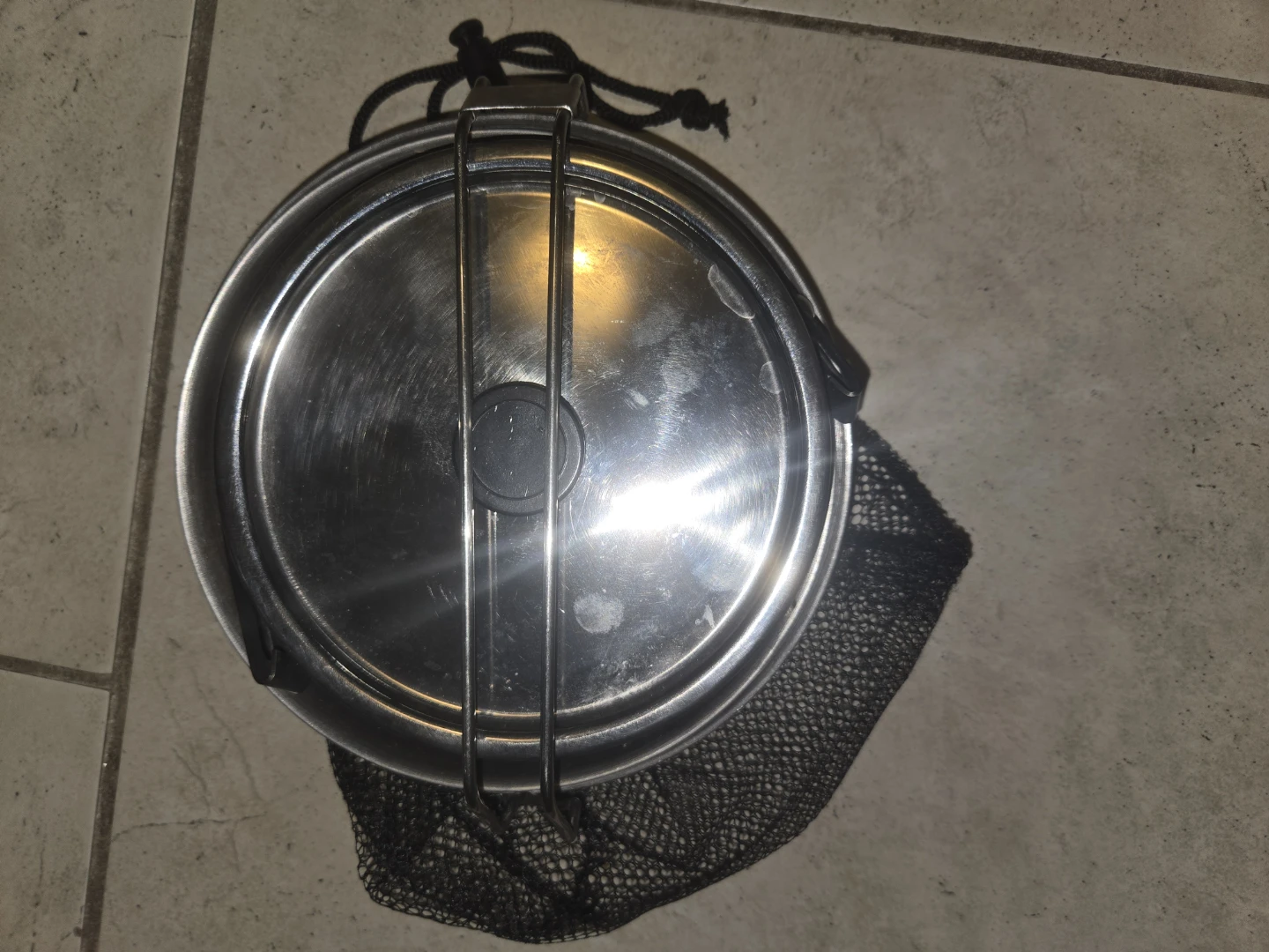 Quality Stainless Steel Camping Cookware Set w Mesh Bag - photo 3