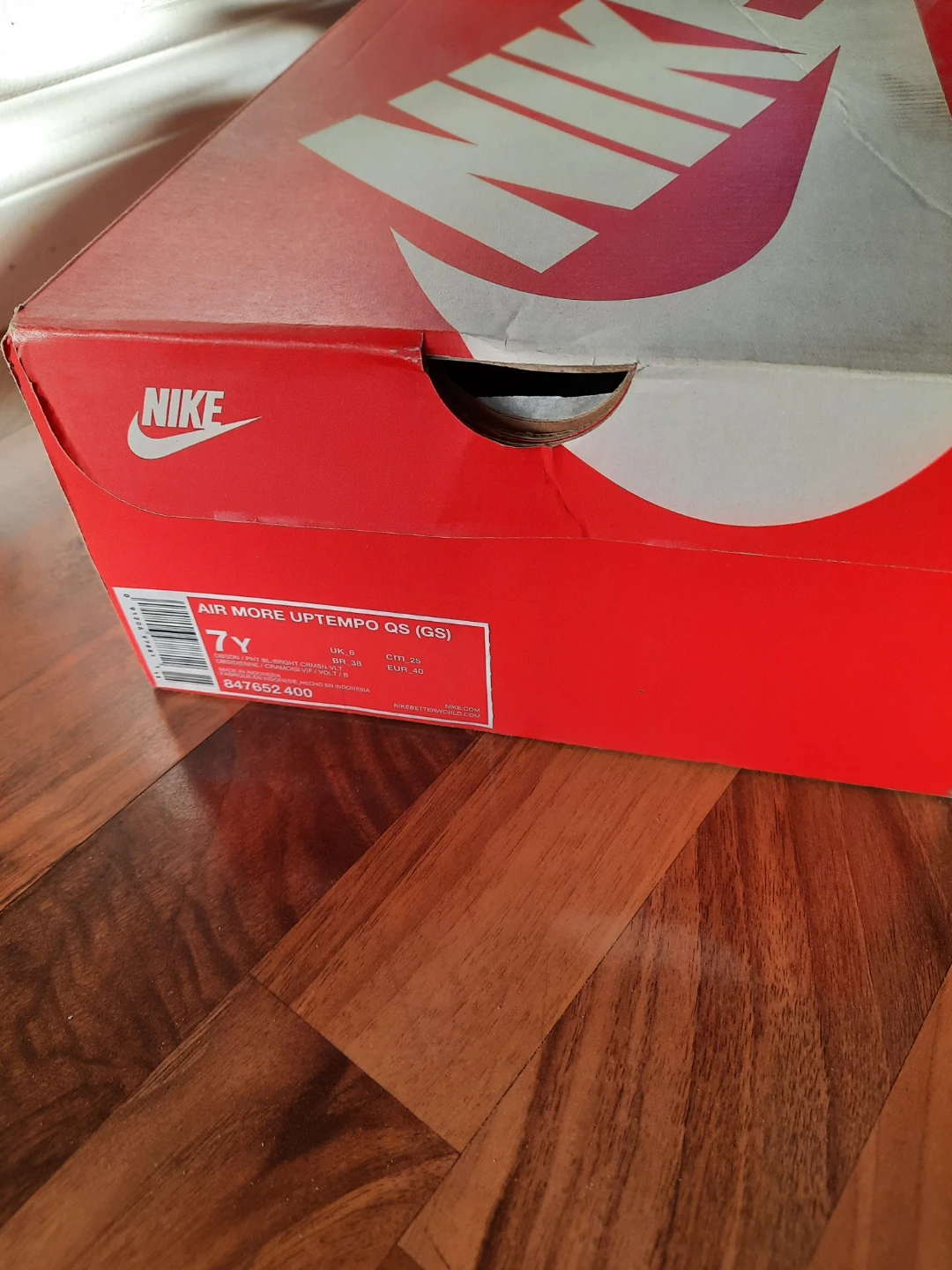 Nike Air More Uptempo QS (GS) Youth Size 7Y - photo 2