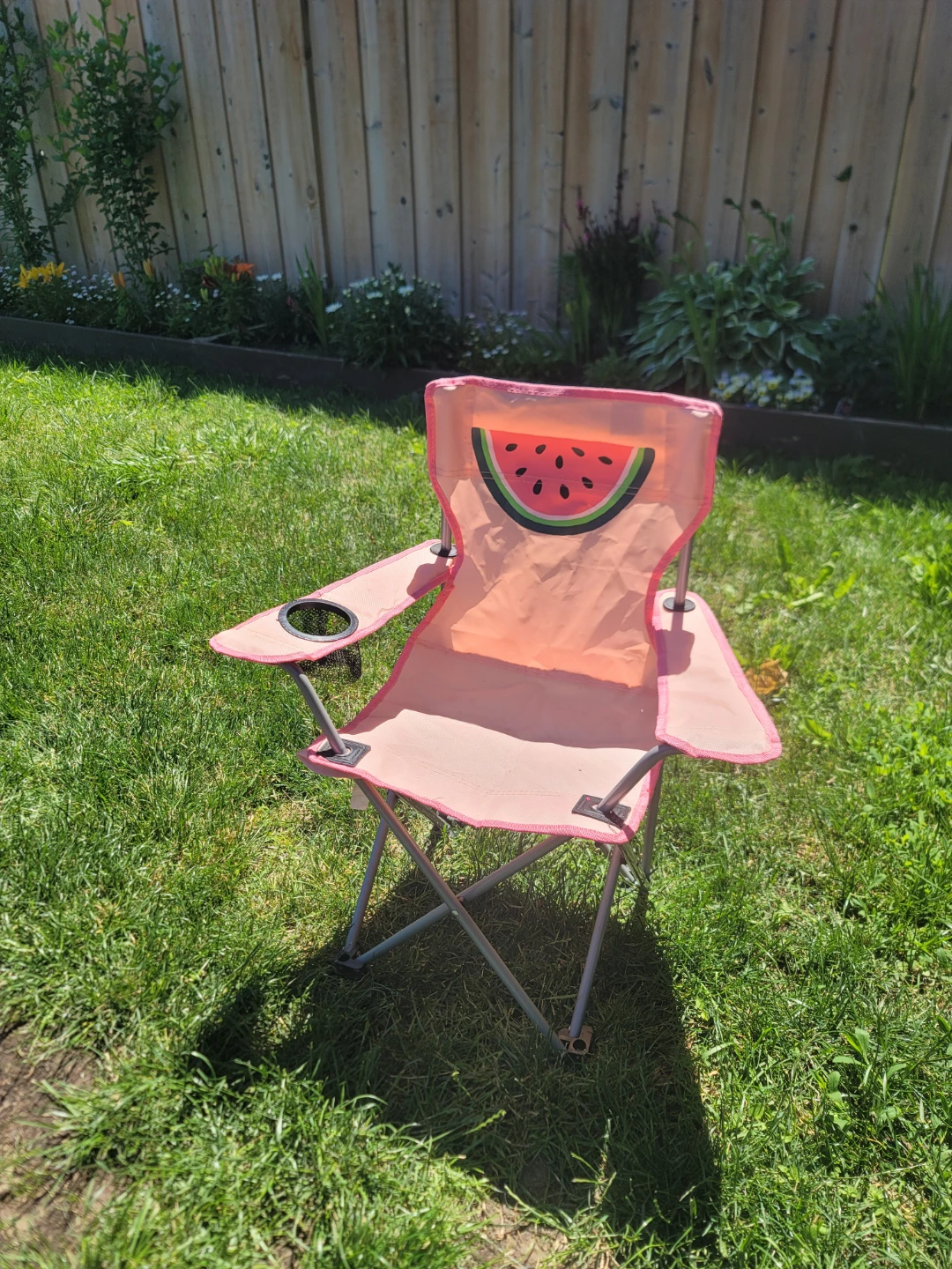Kids Pink Watermelon Folding Camp Chair