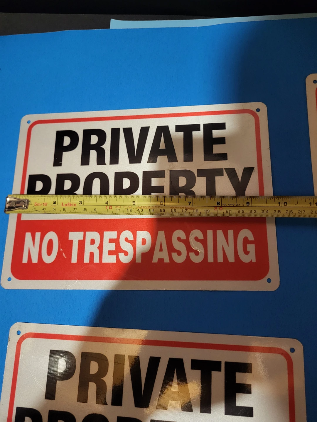 Private Property No Trespassing Signs (Set of 4) - photo 3