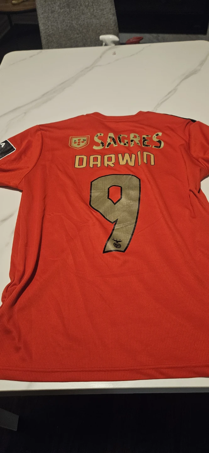 Adidas Benfica Home Jersey Darwin #9 XL - photo 3