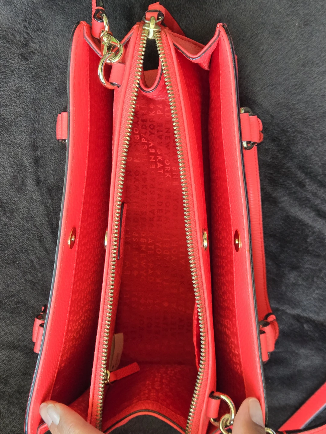 Kate Spade Red Leather Satchel Handbag - photo 5