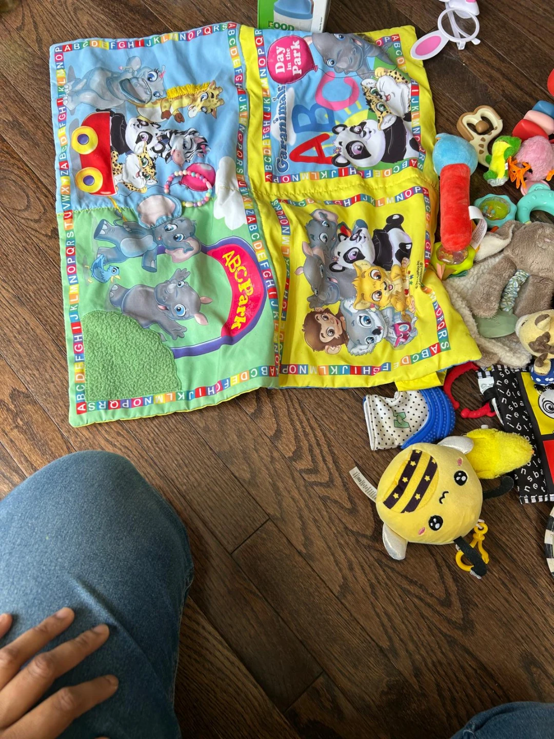 Baby Activity Play Mat and Assorted Toys