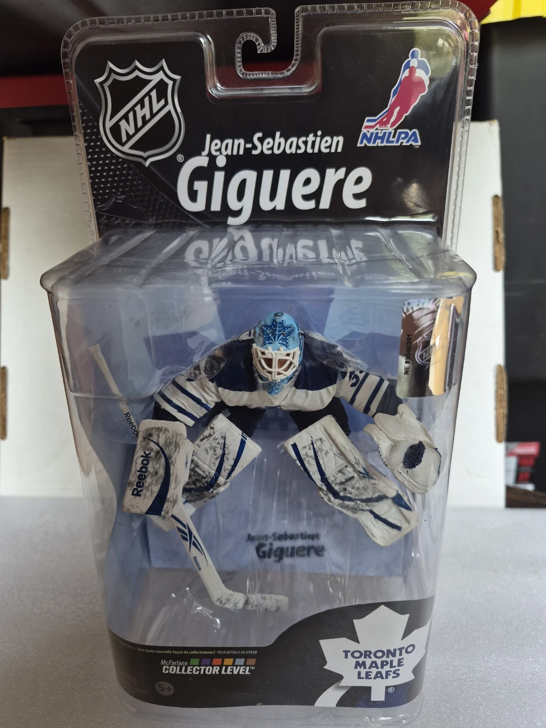 McFarlane Jean-Sebastien Giguere Toronto Maple Leafs Figure