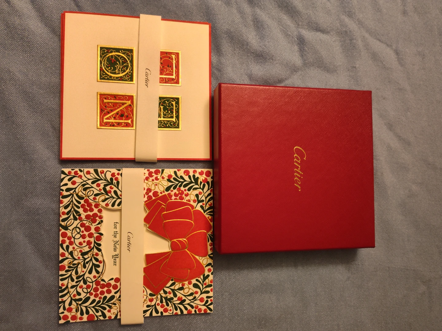 Cartier Holiday Greeting Card Set with Box