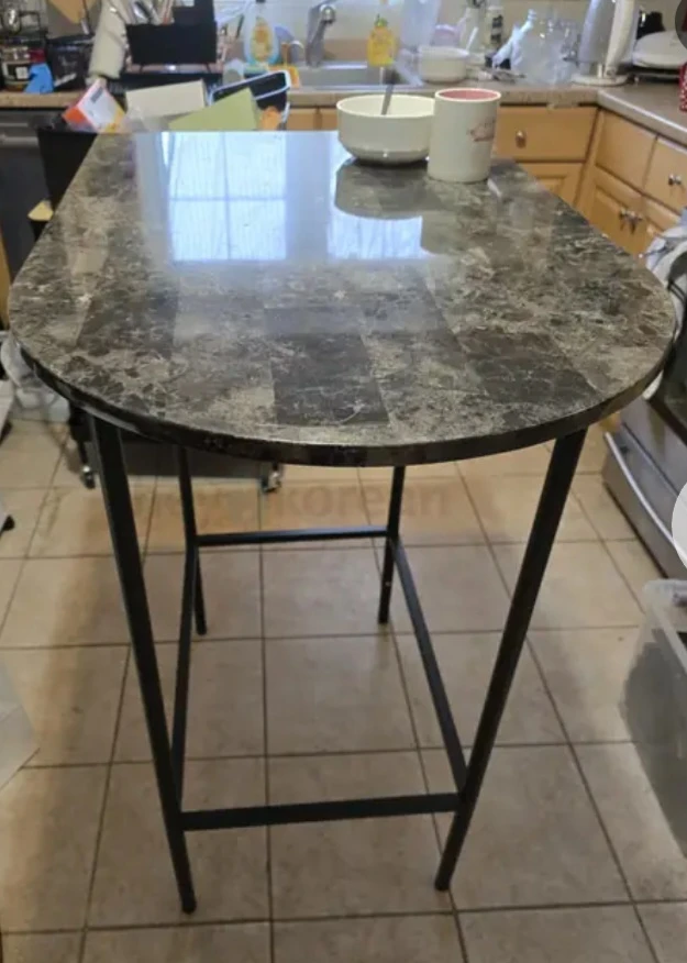 Marble Top Bar Table