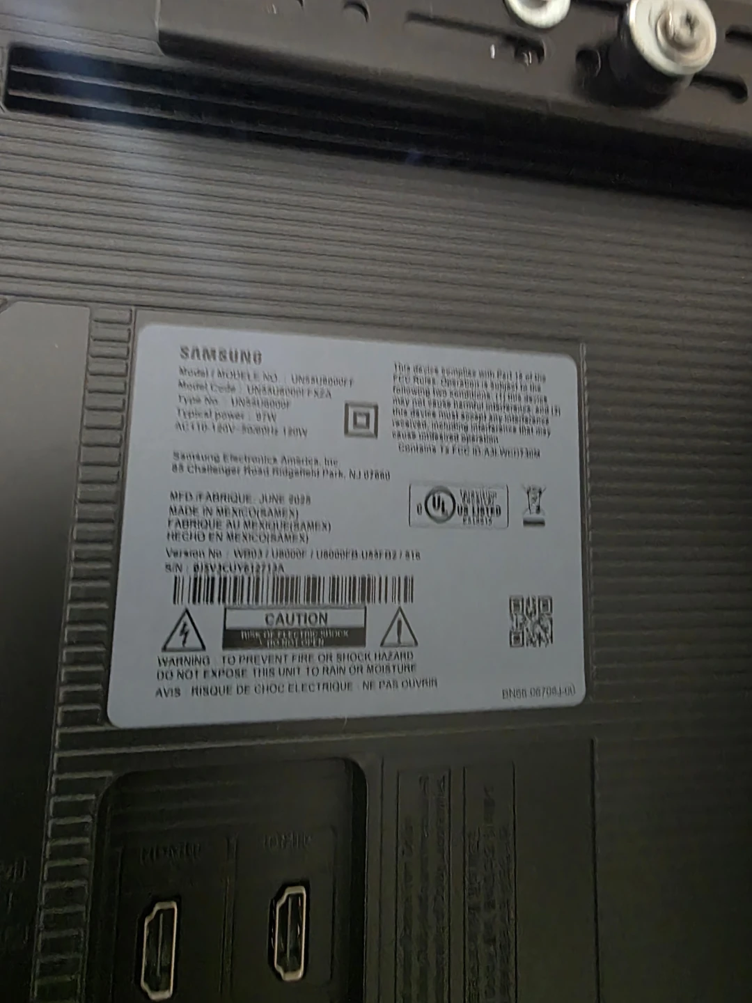 Samsung 55" Smart TV UN55RU8000FFXZA - photo 3