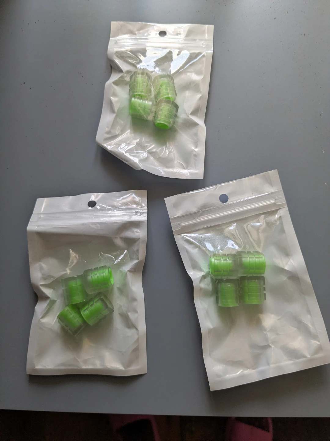 NWT Glow in the Dark Luminous Tire Valve Caps