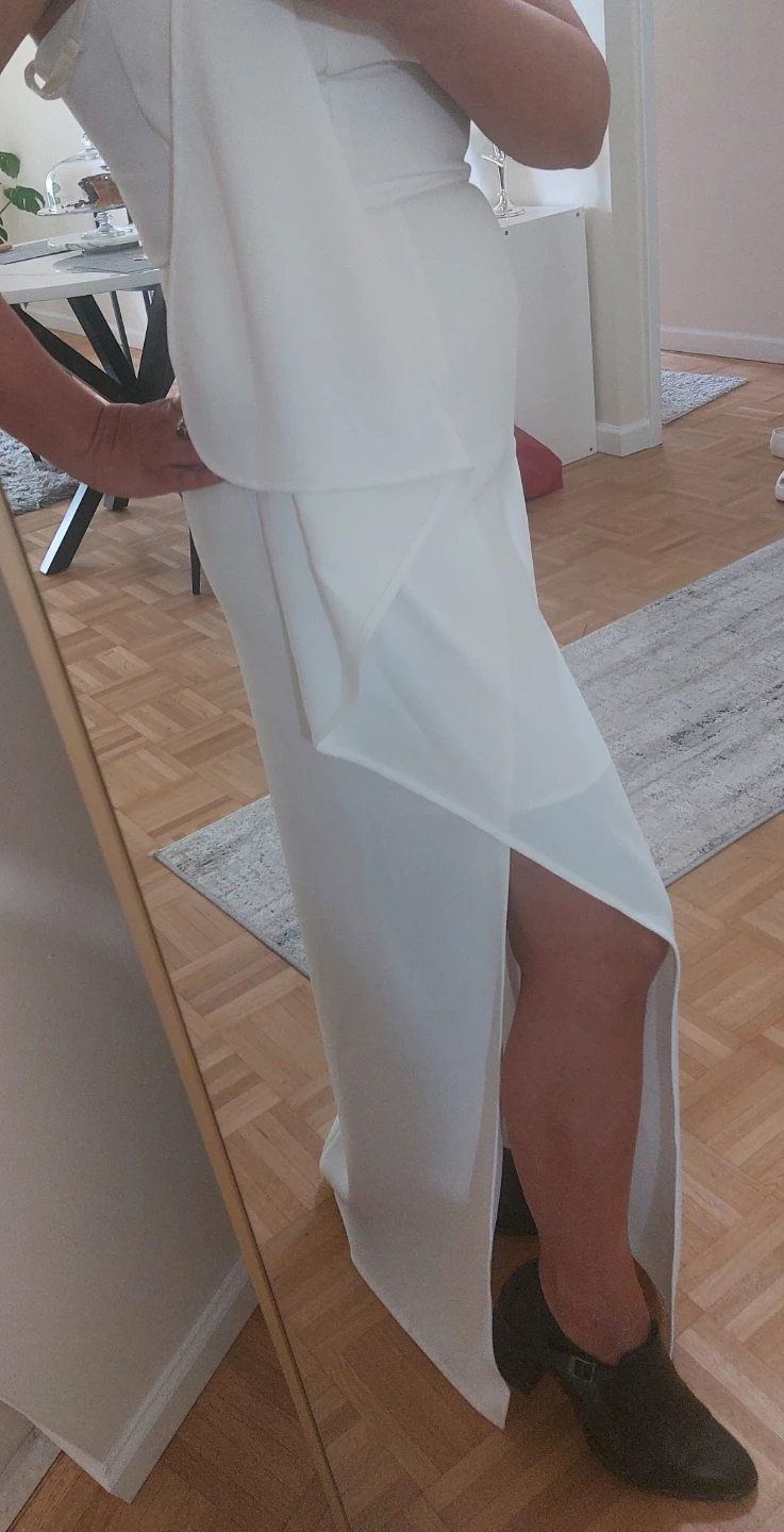 Strapless White Maxi Dress - photo 4